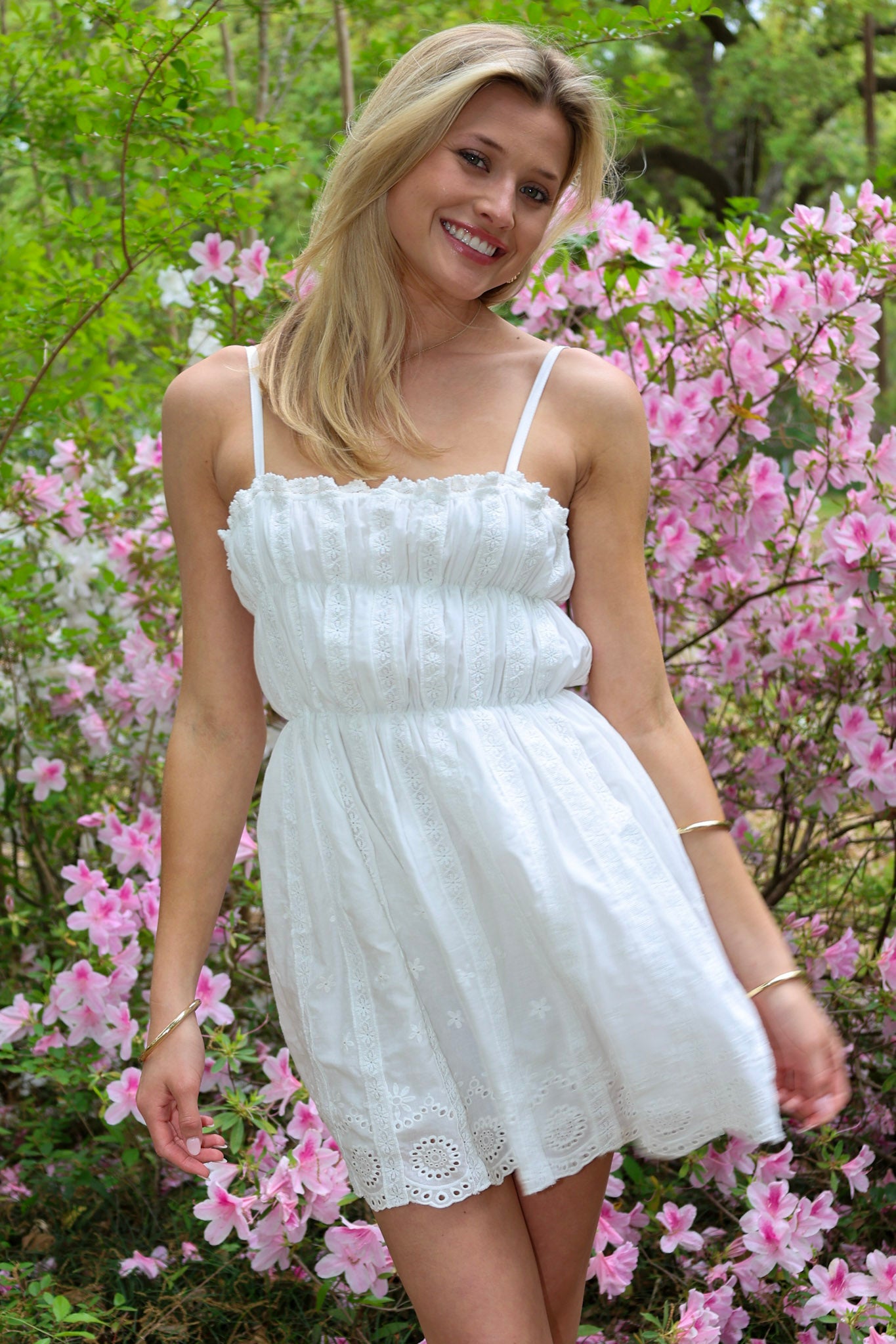 Callie Eyelet Dress