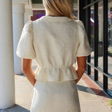 Gabby Tweed Skirt Set