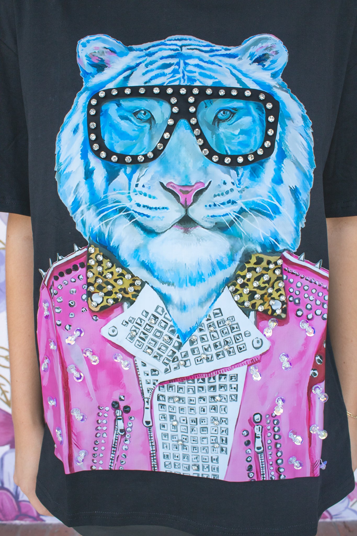 Rhinestone Tiger T-Shirt