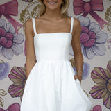White Mini Bubble Dress