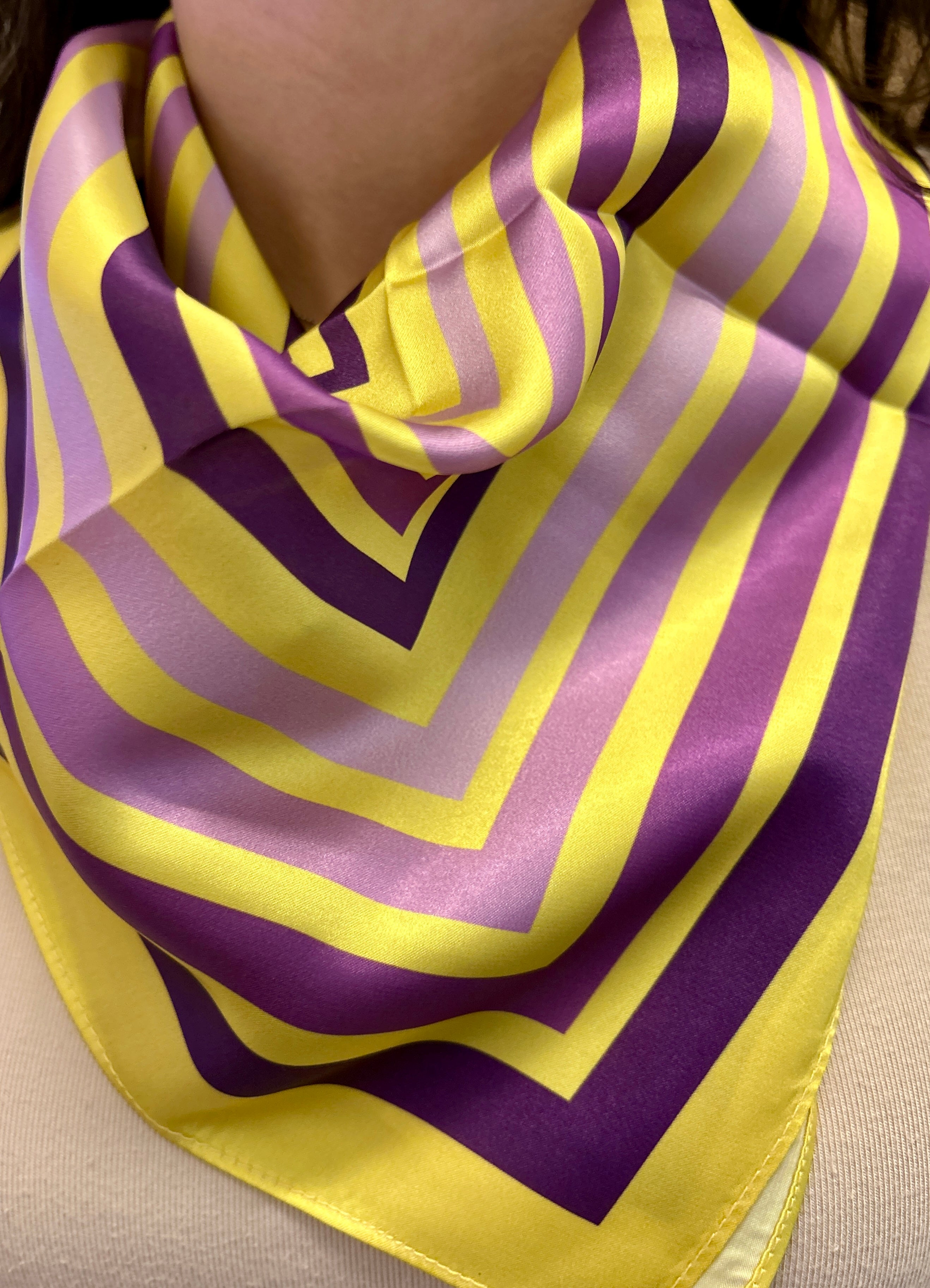 LSU Stripe Bandana Scarf