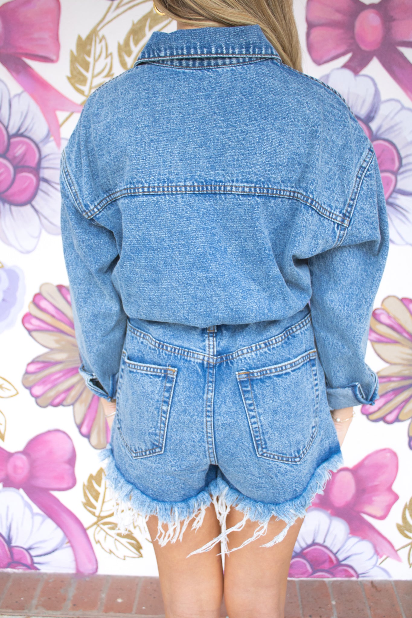 Rita Distressed Romper