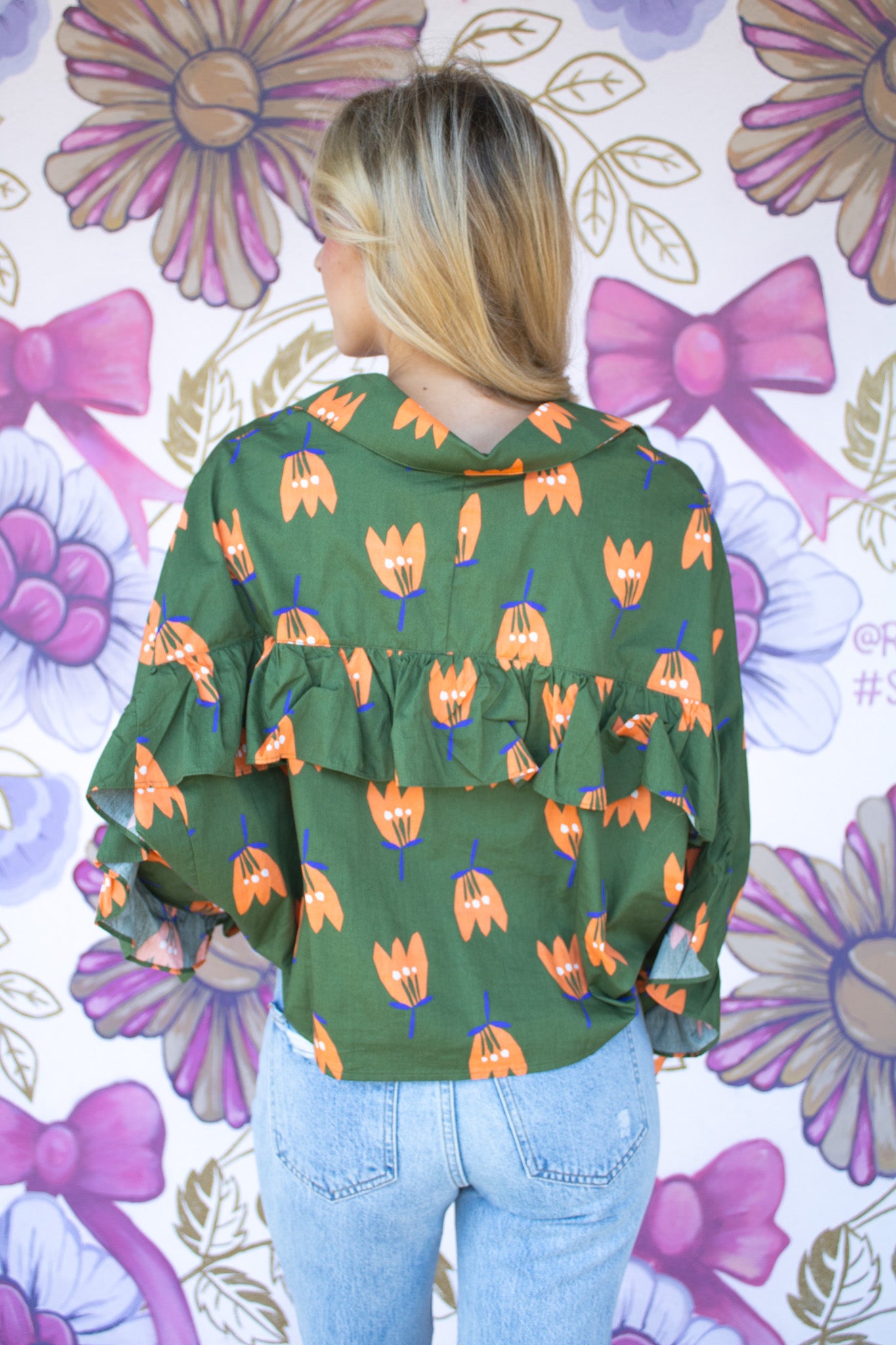 Cassie Ruffle Top