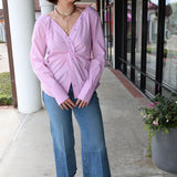 Poplin Off Shoulder Top