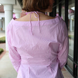 Poplin Off Shoulder Top