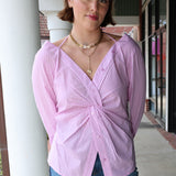 Poplin Off Shoulder Top
