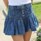 Roselle Denim Mini