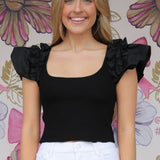 Ace Ruffle Top
