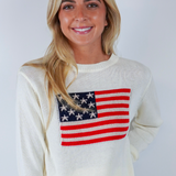 American Flag Pullover