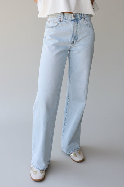 Pistola Hendrix Baggy Jeans High Rise Wide Leg Lightwash