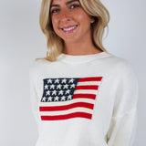 American Flag Sweater