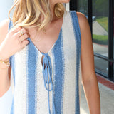 Adeline Stripe Midi Dress