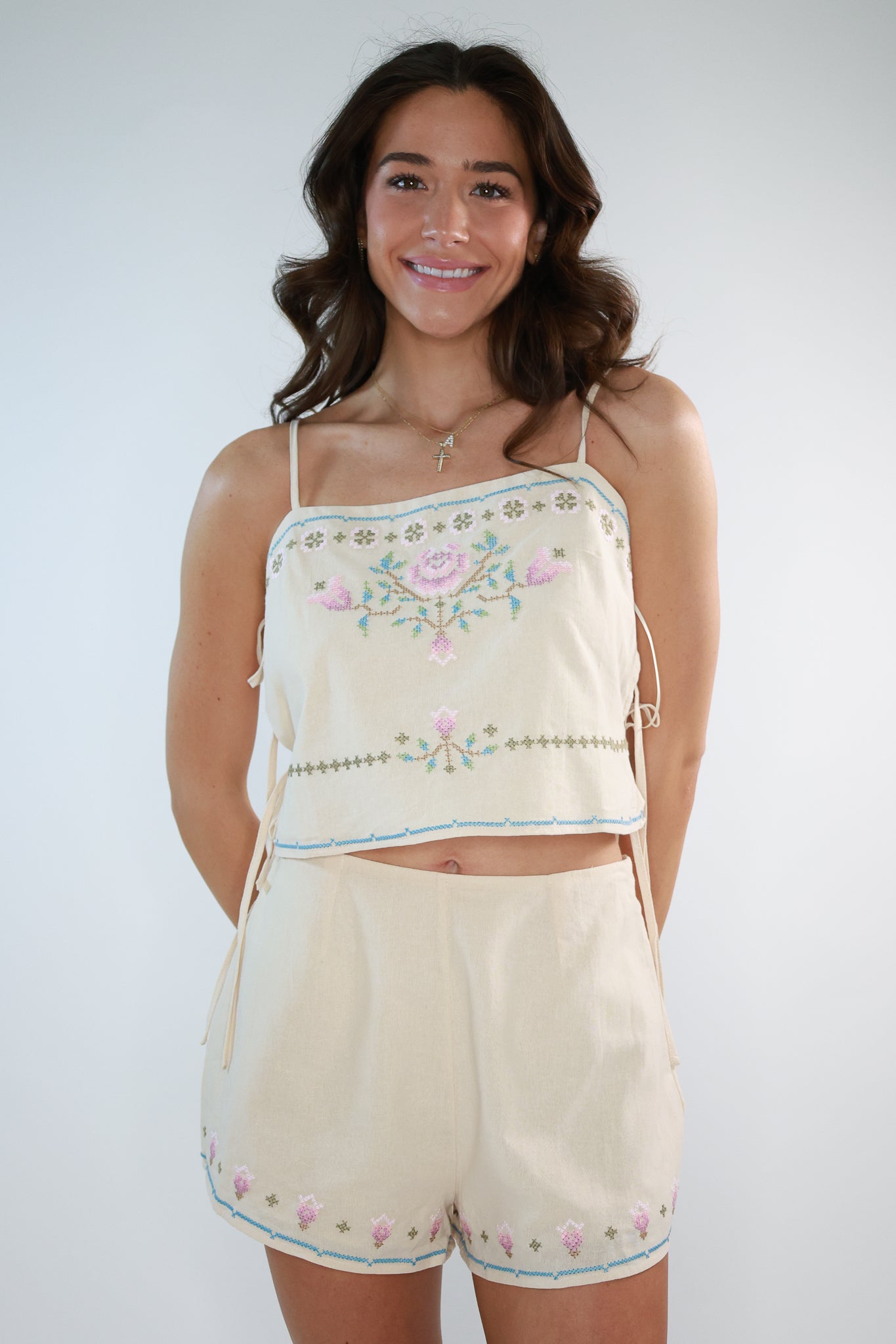 Belle Embroidered Set