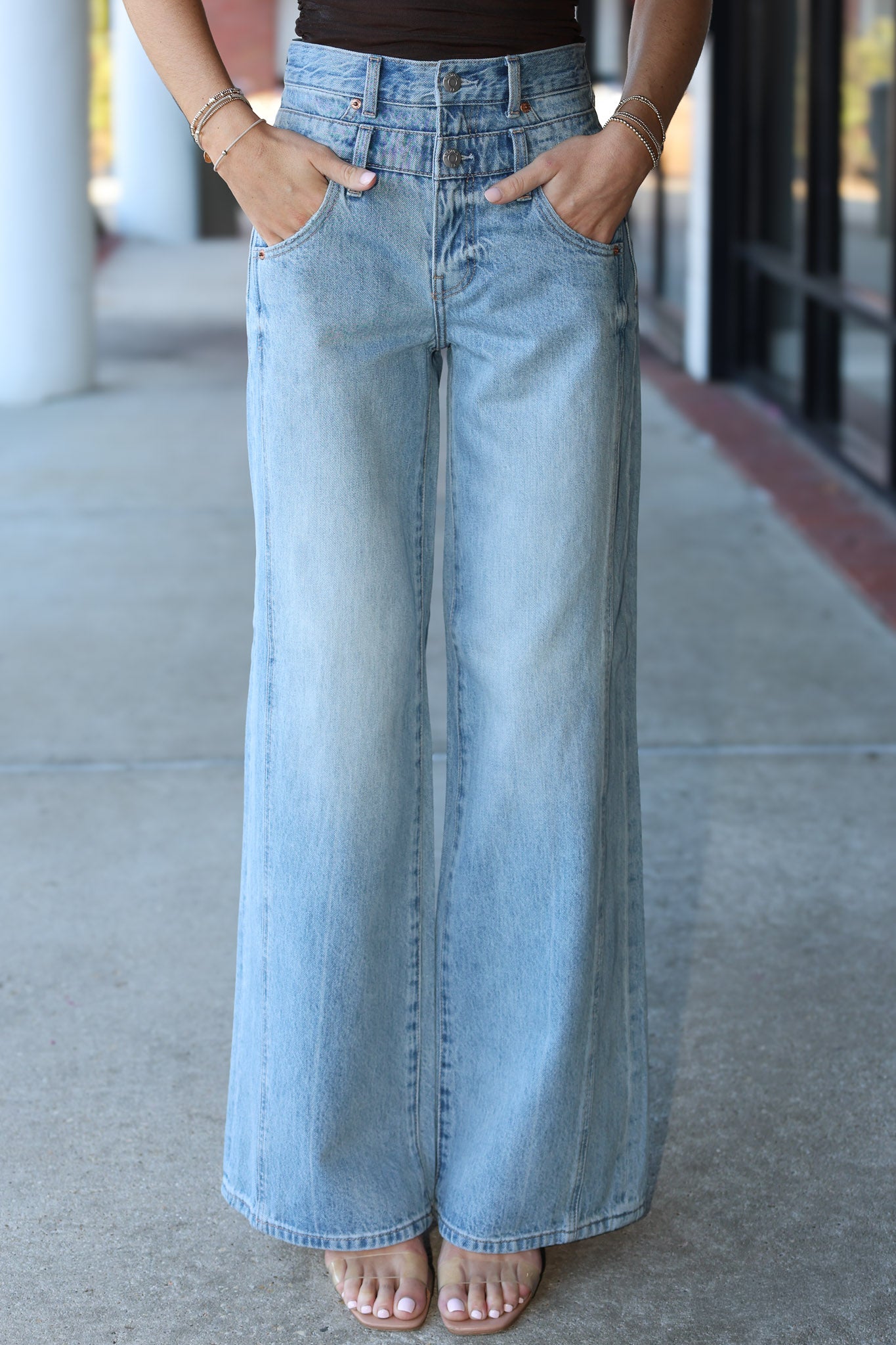 Caleb Stacked Waist Jean