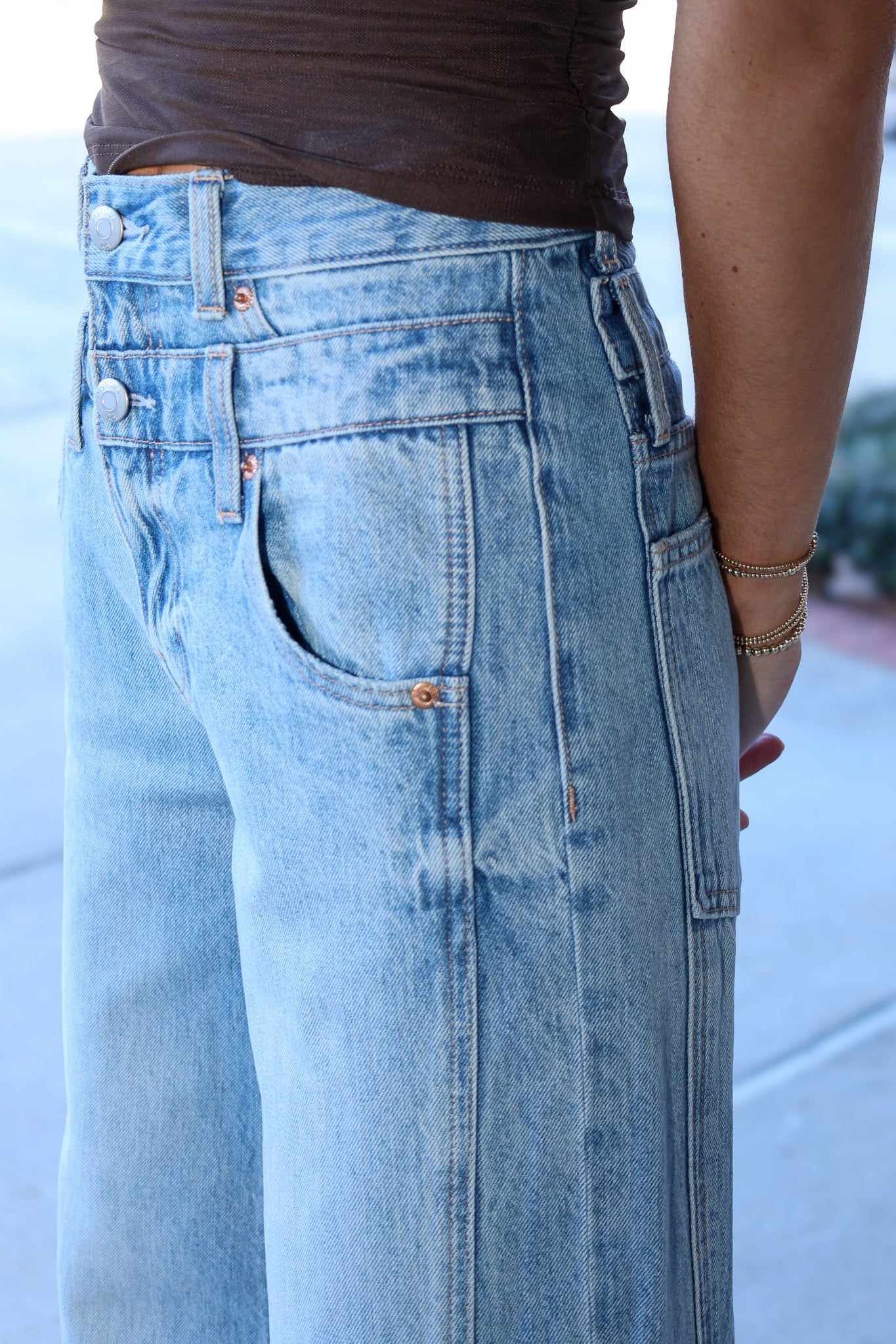 Caleb Stacked Waist Jean