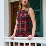 Christine Plaid Romper