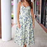 Destene Dress, NIA floral midi dress at Rodeo Bouitique
