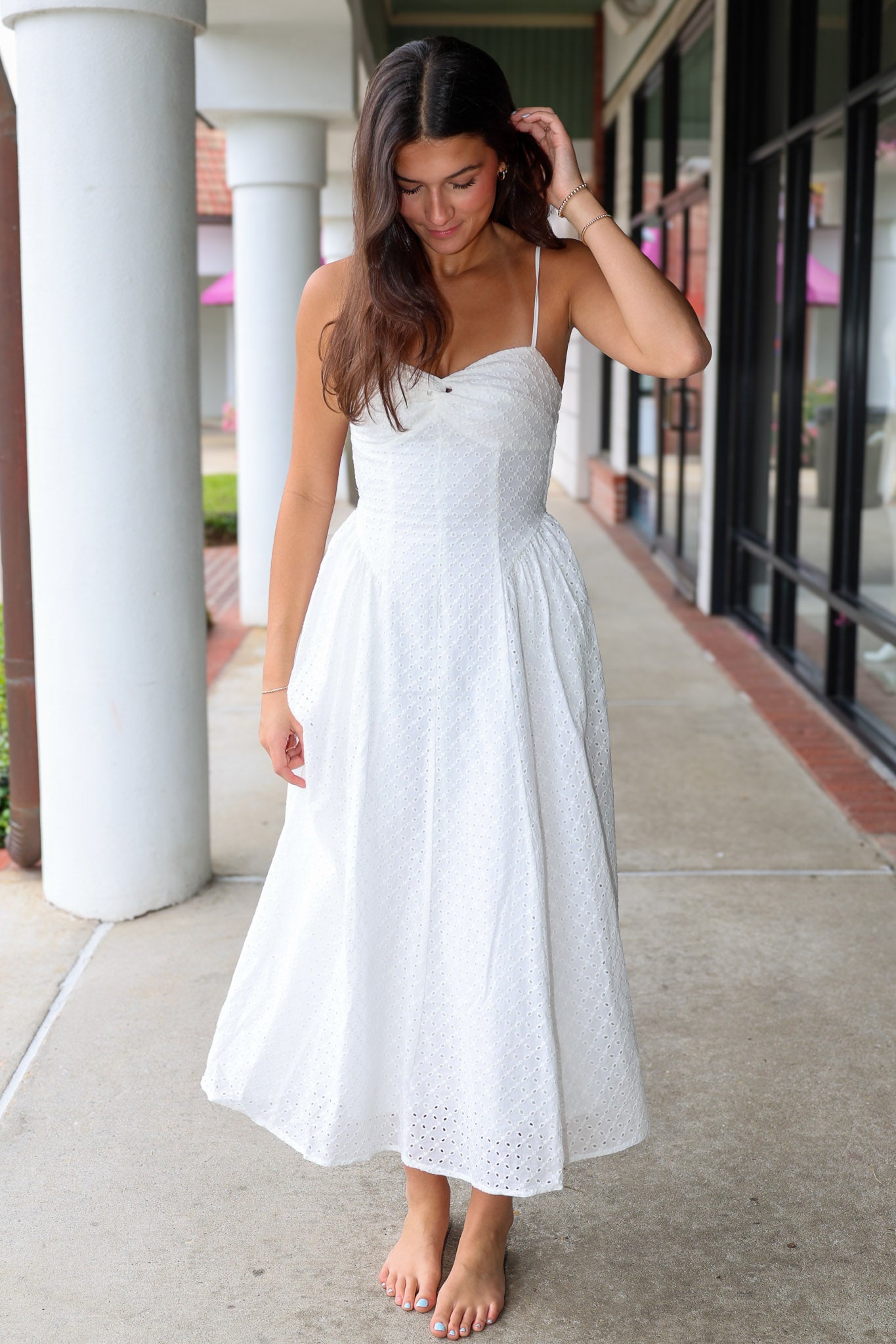 Destene Dress - Eyelet