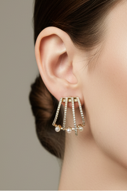 Darling Pearl Spark Earrings