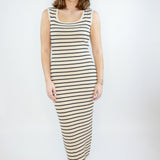 Gisele Stripe Midi Dress