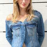 Asymmetric Denim Shirt