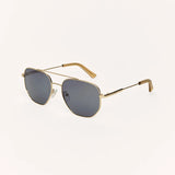 Z Supply Highway Sunglasses - Gold - Grey