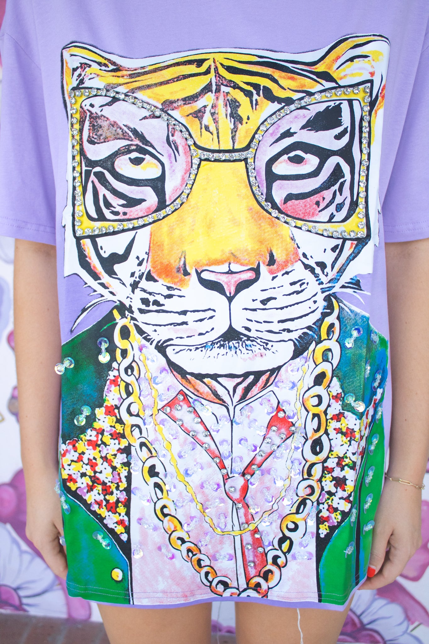 Rhinestone Tiger T-Shirt