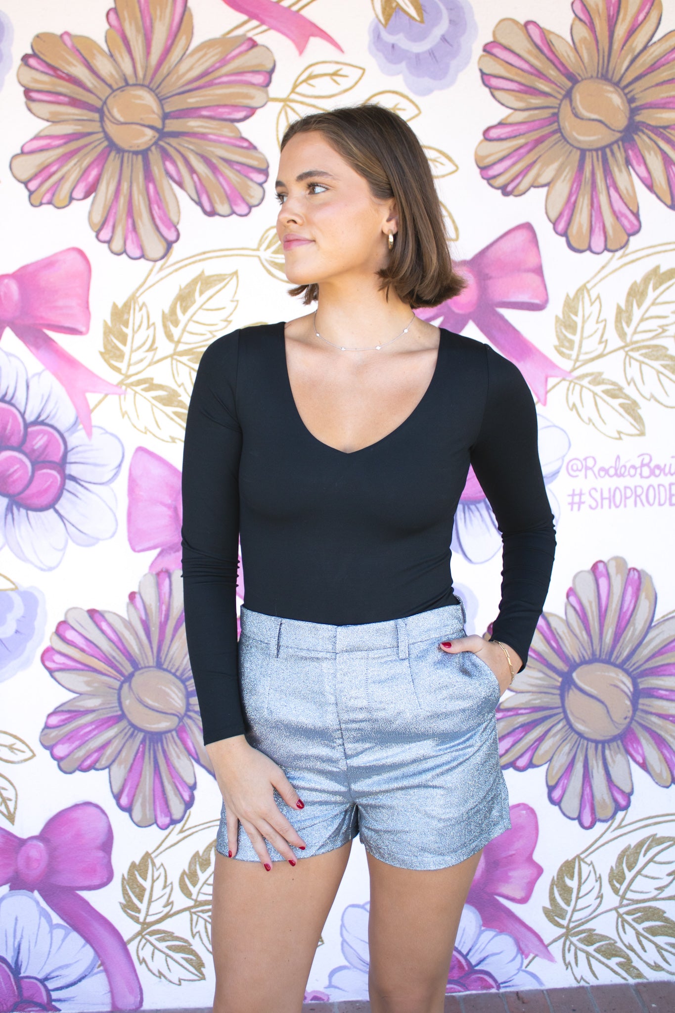 Emily Metallic Shorts