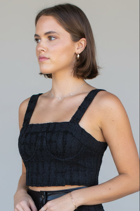 Tweed Crop Top