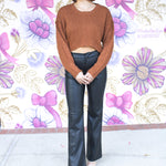 Cropped Sweater Brown