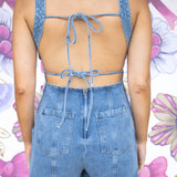 Katie Denim Romper