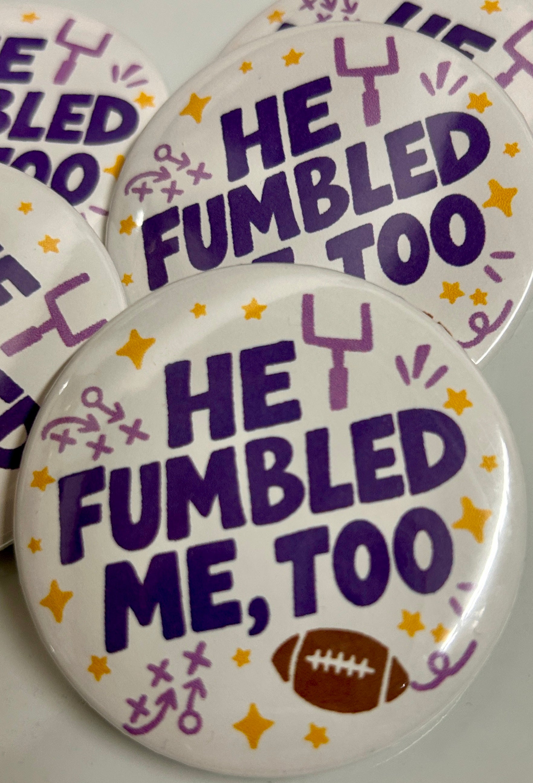 He Fumbled Button