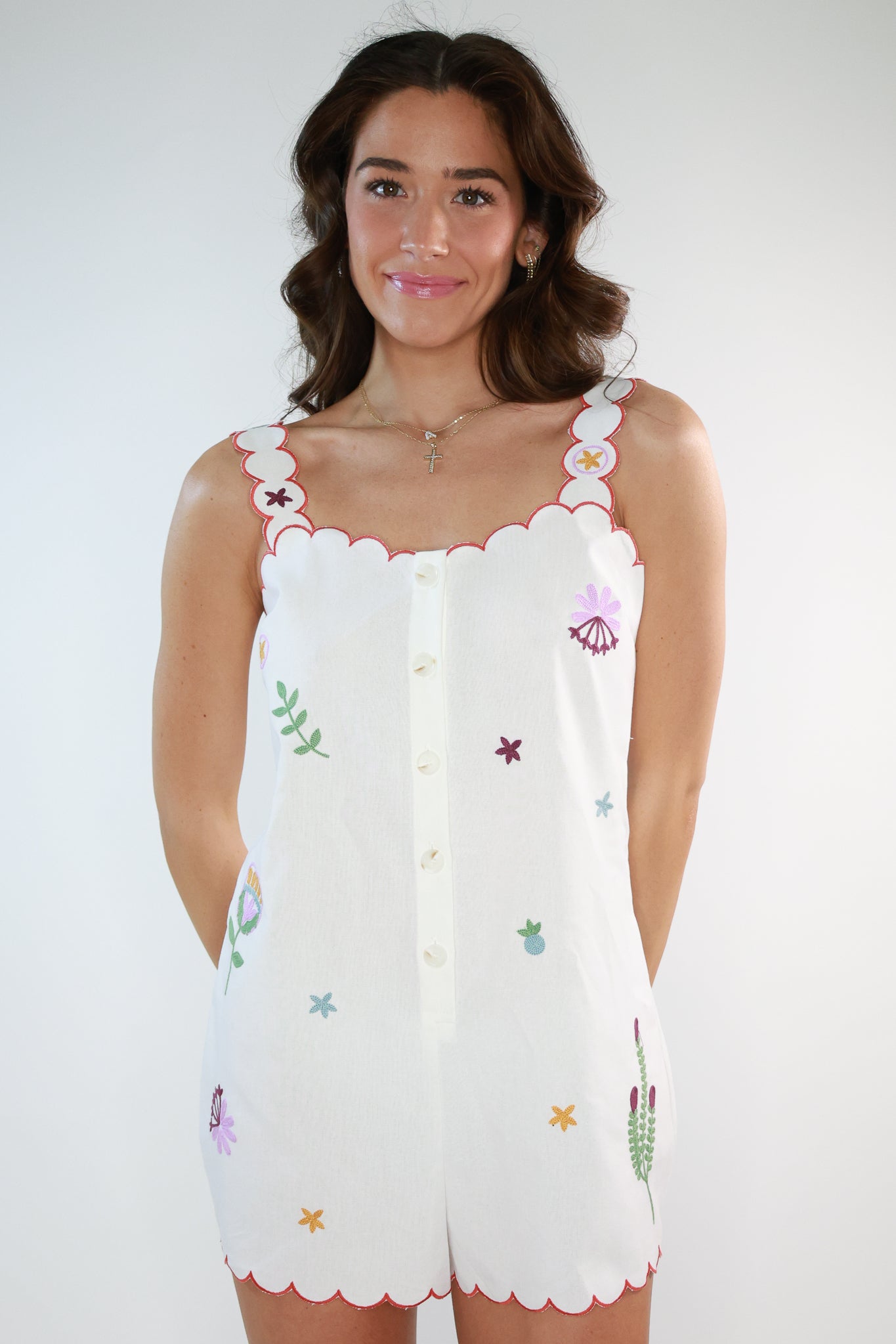 Lilah Embroidered Romper