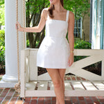Martini Romper Dress Amanda Uprichard White Jacquard