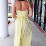 Maubois yellow midi dress by Deluc 