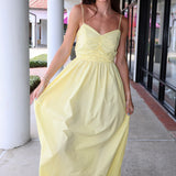 Maubois yellow midi dress by Deluc 
