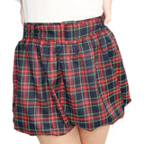 Plaid Bubble Skirt