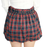 Plaid Bubble Skirt