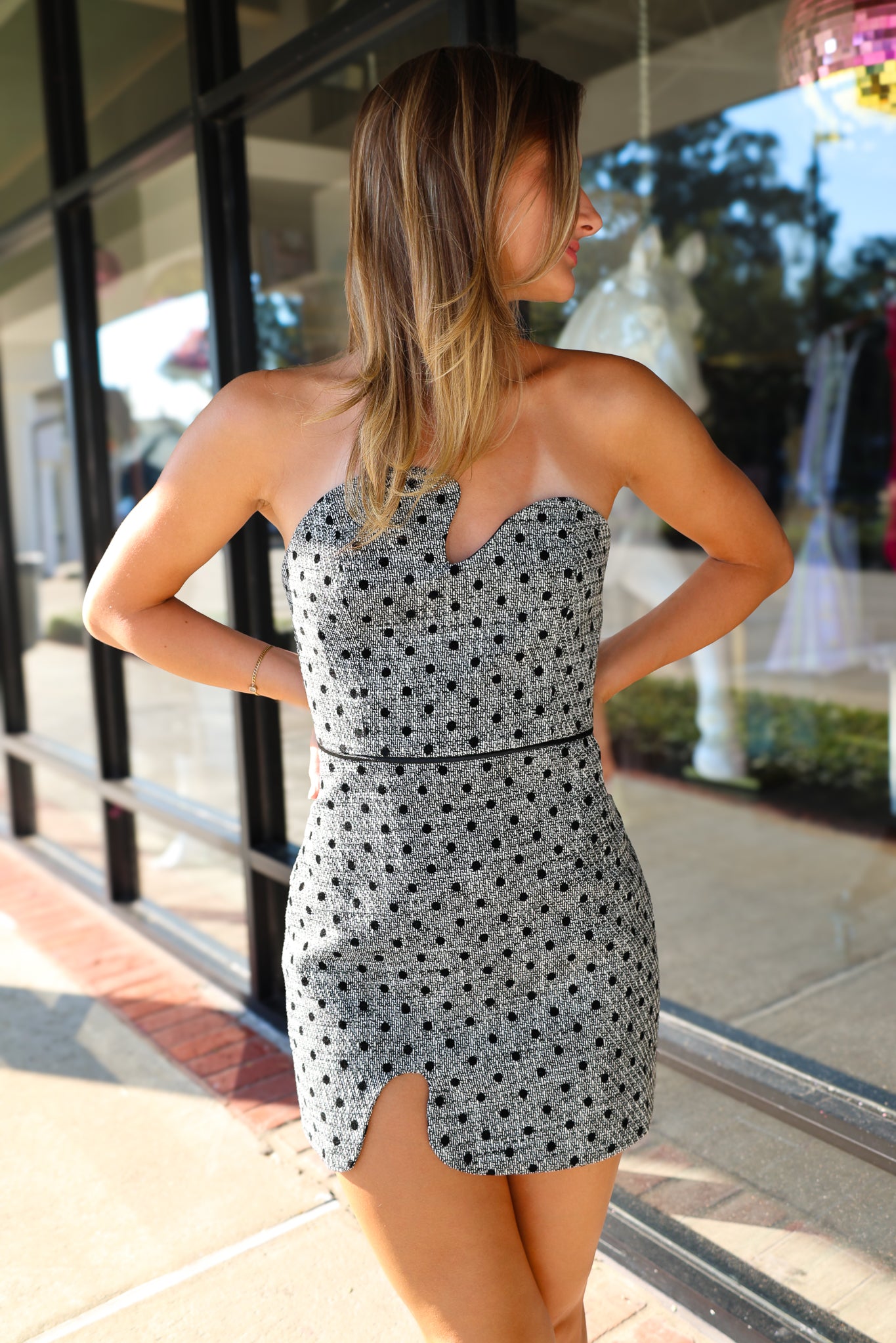 Puzzle Strapless Dress