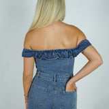 Daisy Denim Romper