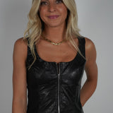 Vienna Leather Top