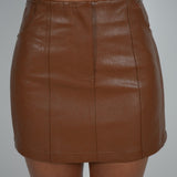 Vienna Leather Skirt