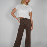 Penny Seamed Wide Leg Jean