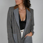 Steve Madden Rowin Grat Plaid Blazer