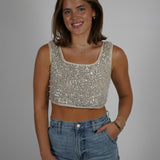 Hannah Sequin Top