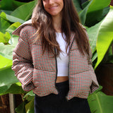 Sally Gingham Puffer