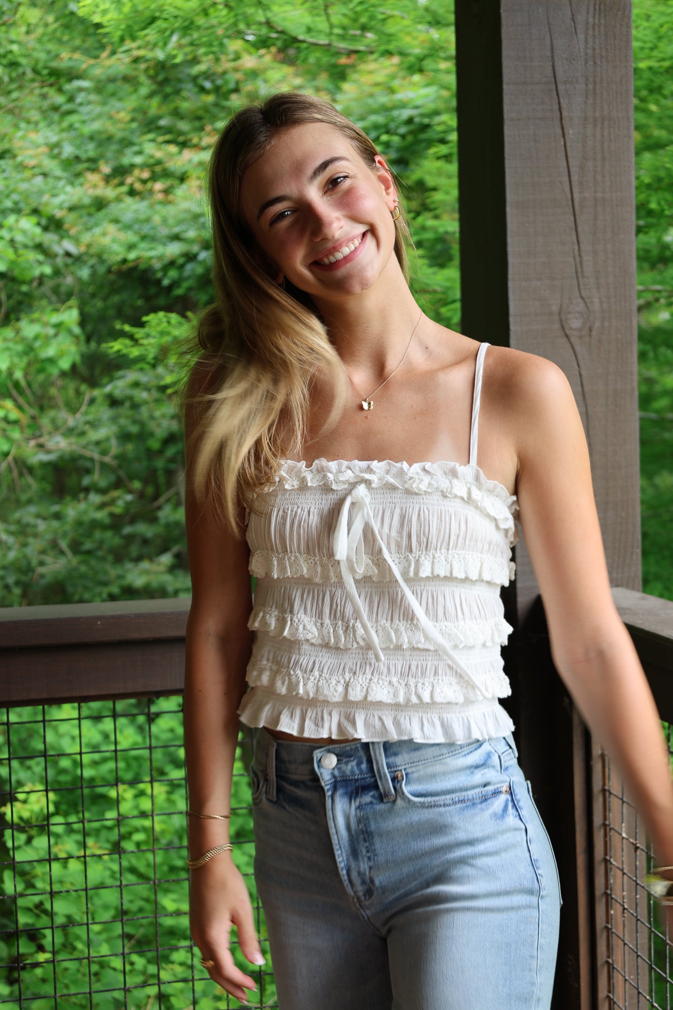 Claire Eyelet Top