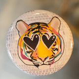 Game Day Button - Disco Tiger