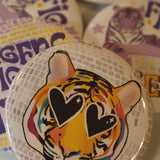 Game Day Button - Disco Tiger