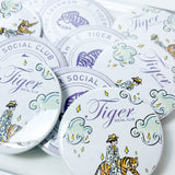 Tiger Social Club Button